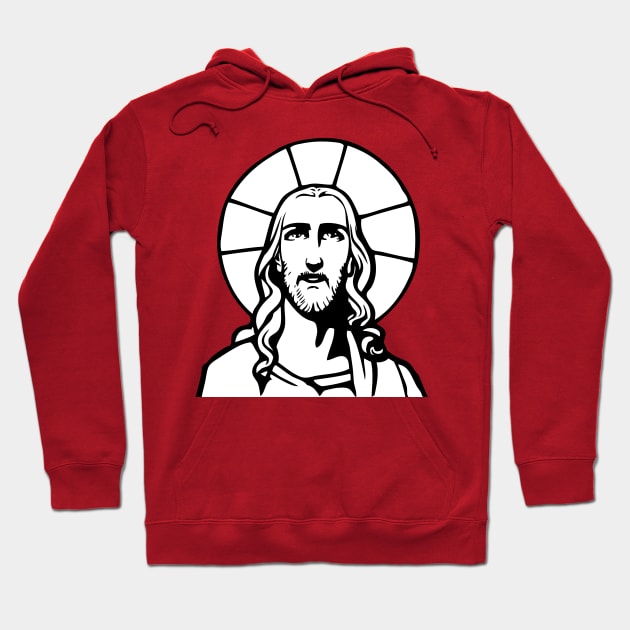 jesus christ Hoodie by Huggy Mauve